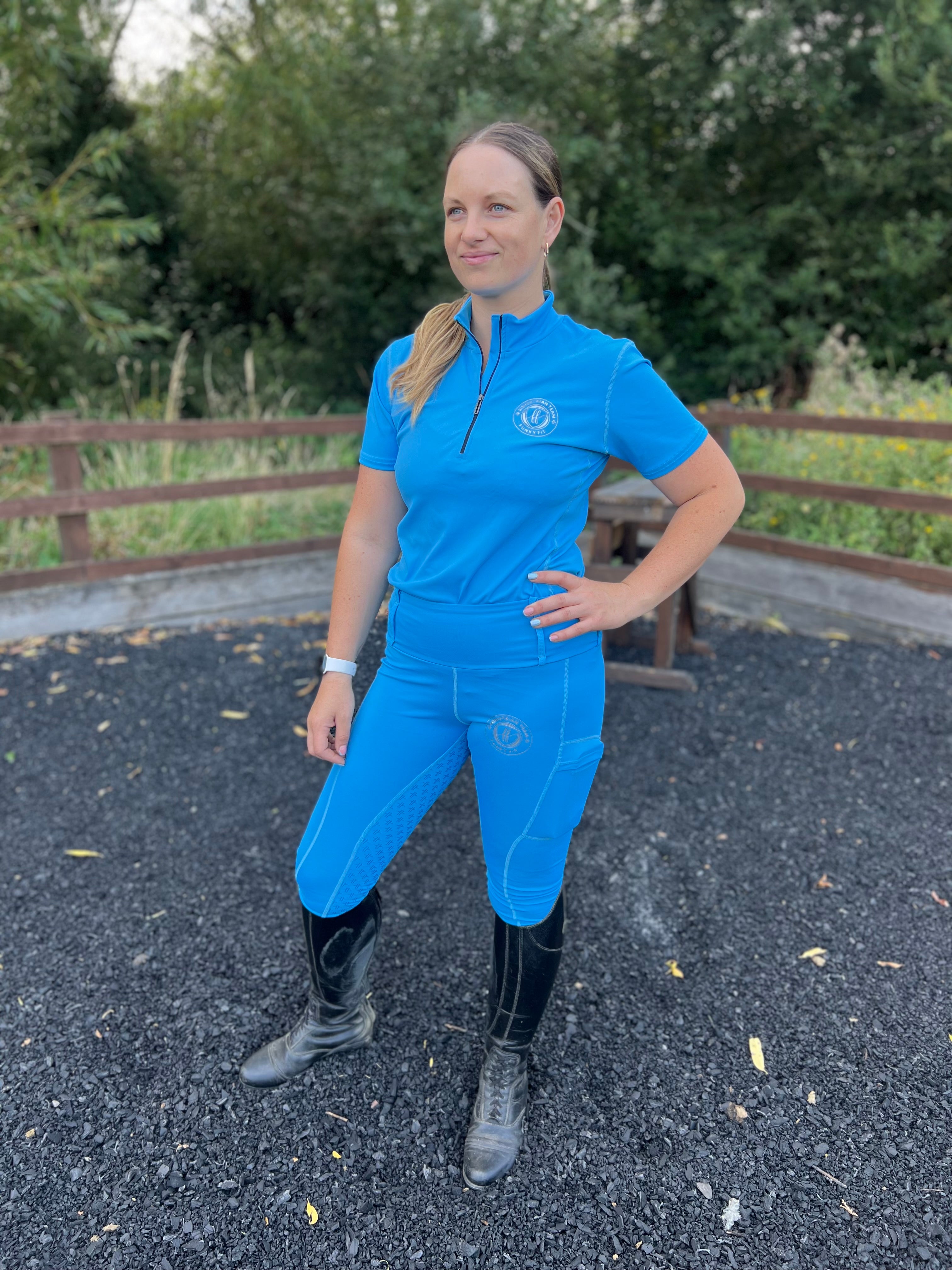 Team Performance Pull On Breech - Sky (Adult & Kids)