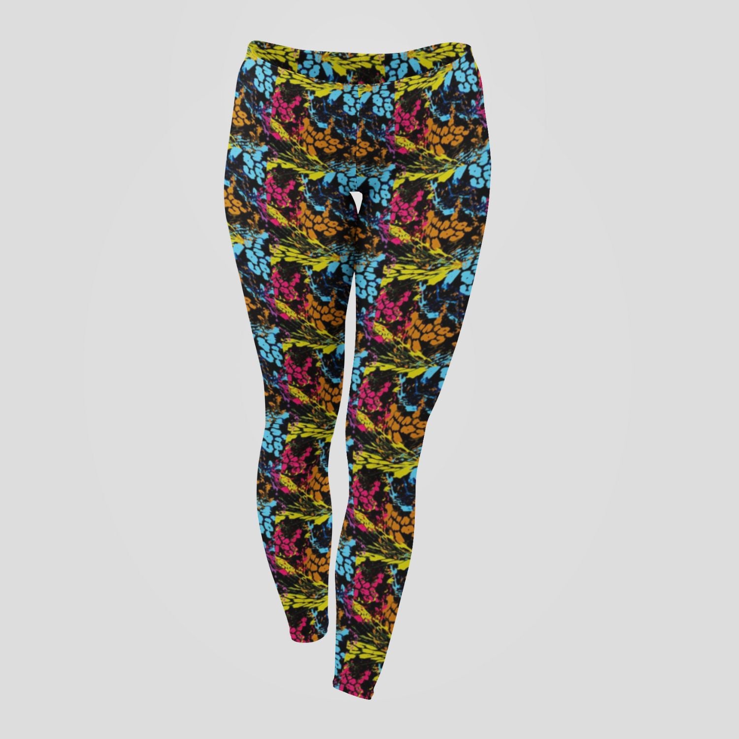 Funky Fit SCULPT Yoga Full Length Leggings - Cat Print Chaos