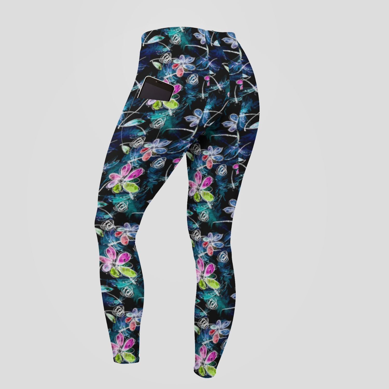 Funky Fit SCULPT Yoga Full Length Leggings - Luminous Daisy