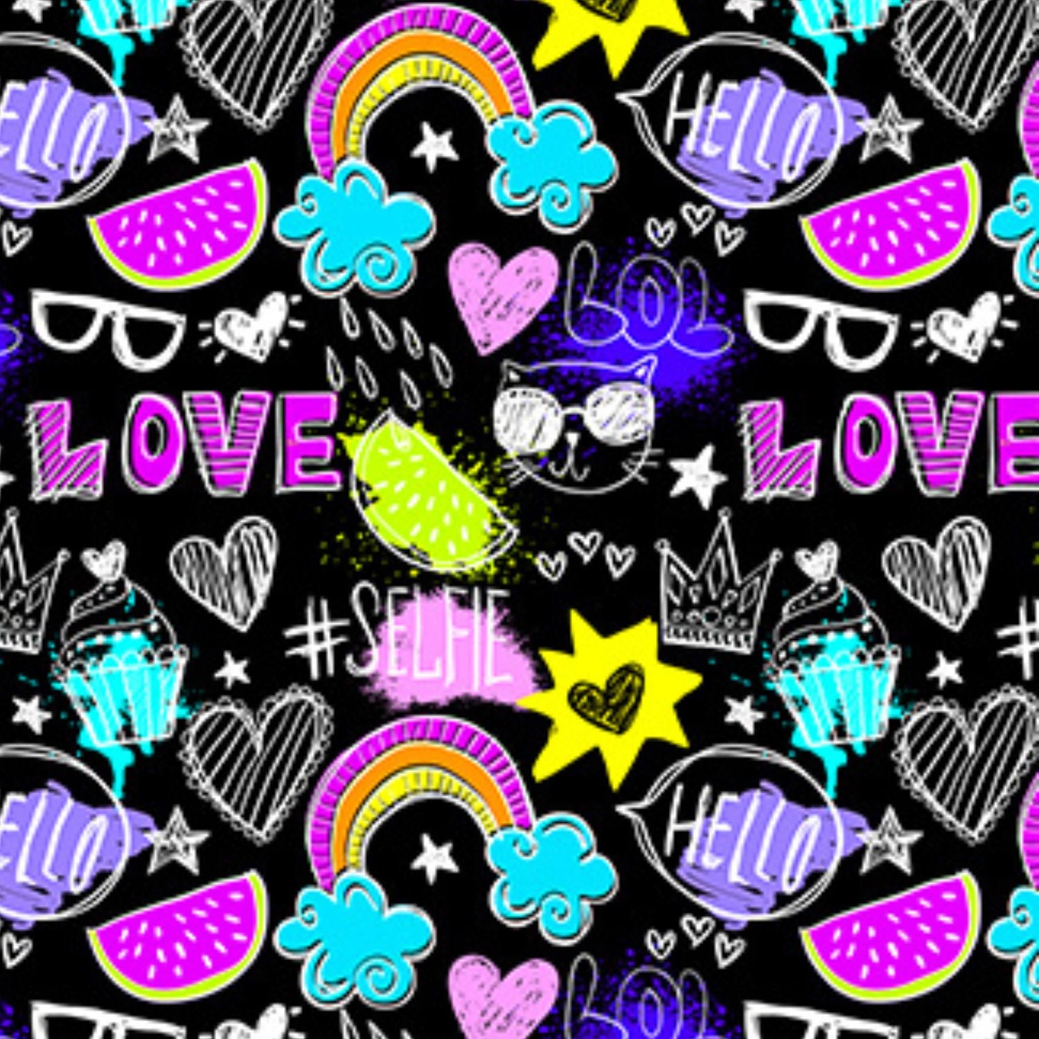 Funky Fit SCULPT Yoga Full Length Leggings - Valentines Date Night