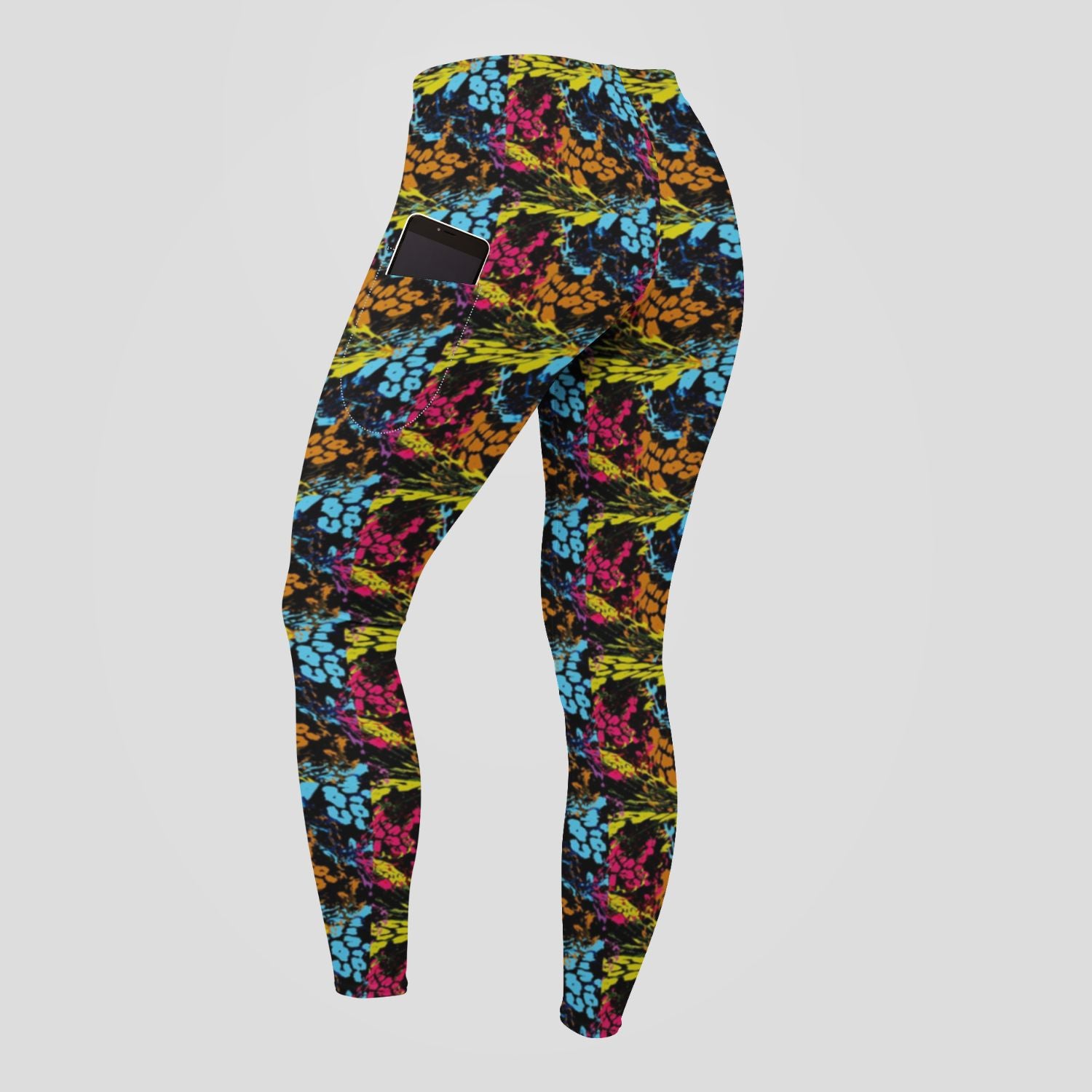 Funky Fit SCULPT Yoga Full Length Leggings - Cat Print Chaos