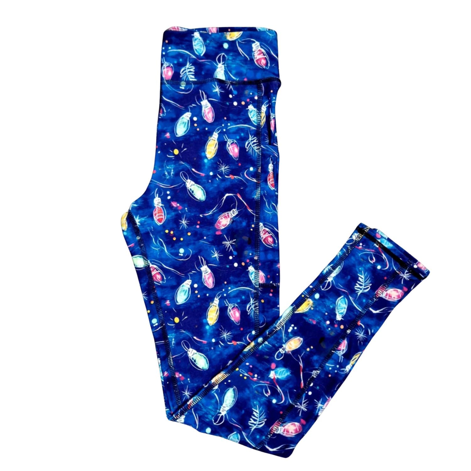 Funky Fit Starry Lights – (navy background with colourful glowing fairy lights)
