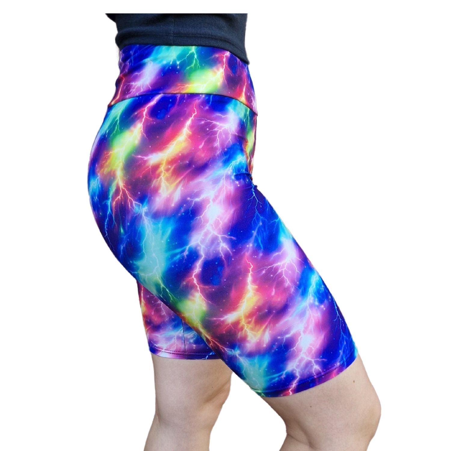 Funky Fit 24/7 Biker Shorts - Thunderstorm