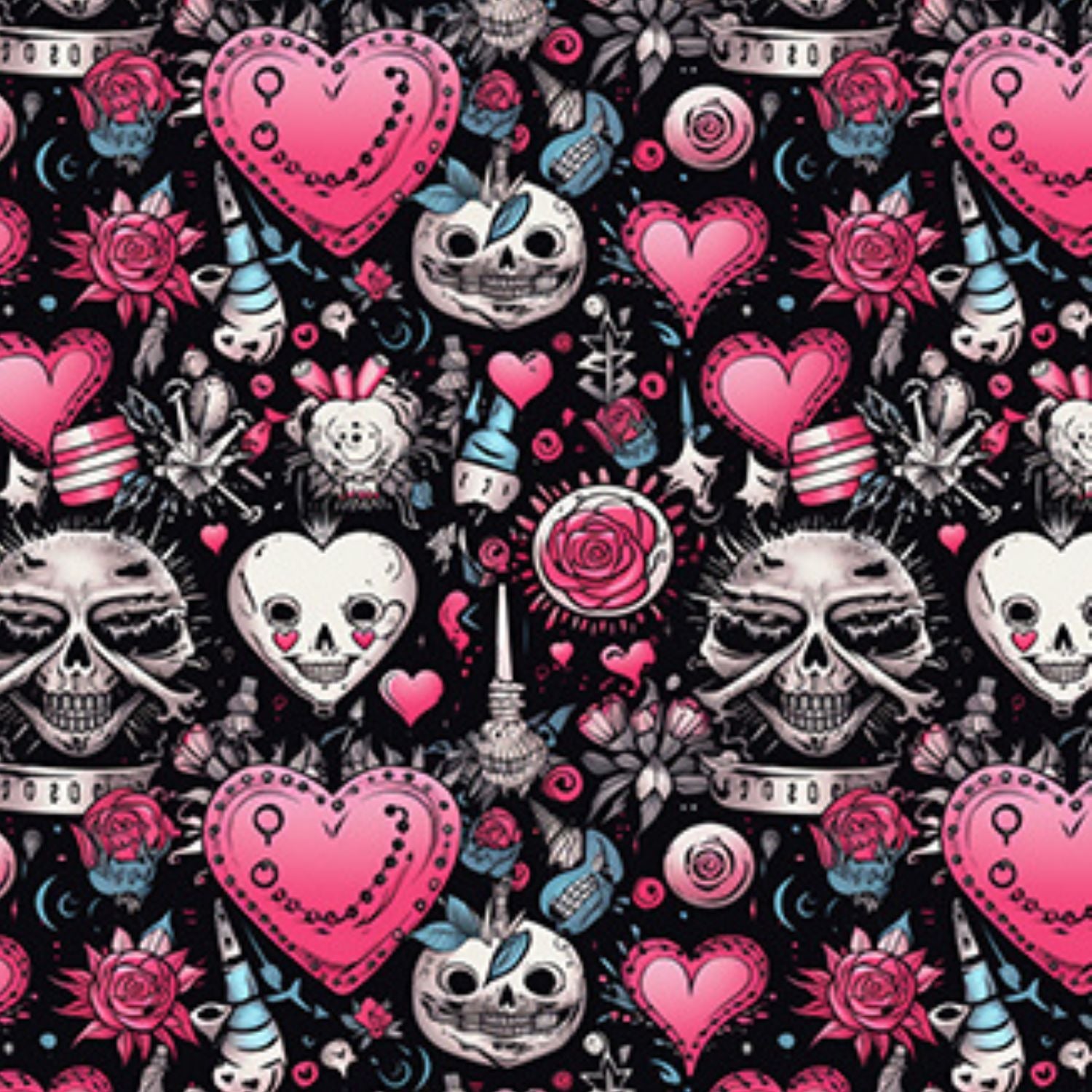 Funky Fit SCULPT Yoga Full Length Leggings - Emo Valentines Day