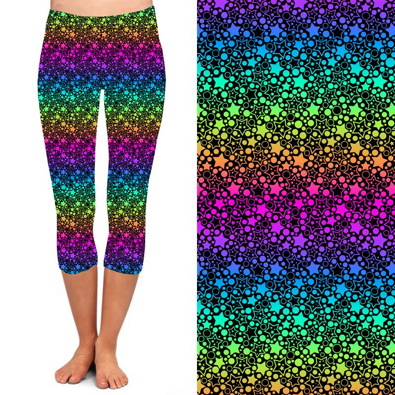 Funky Fit 24/7 Capri Leggings – Sparkle Stars