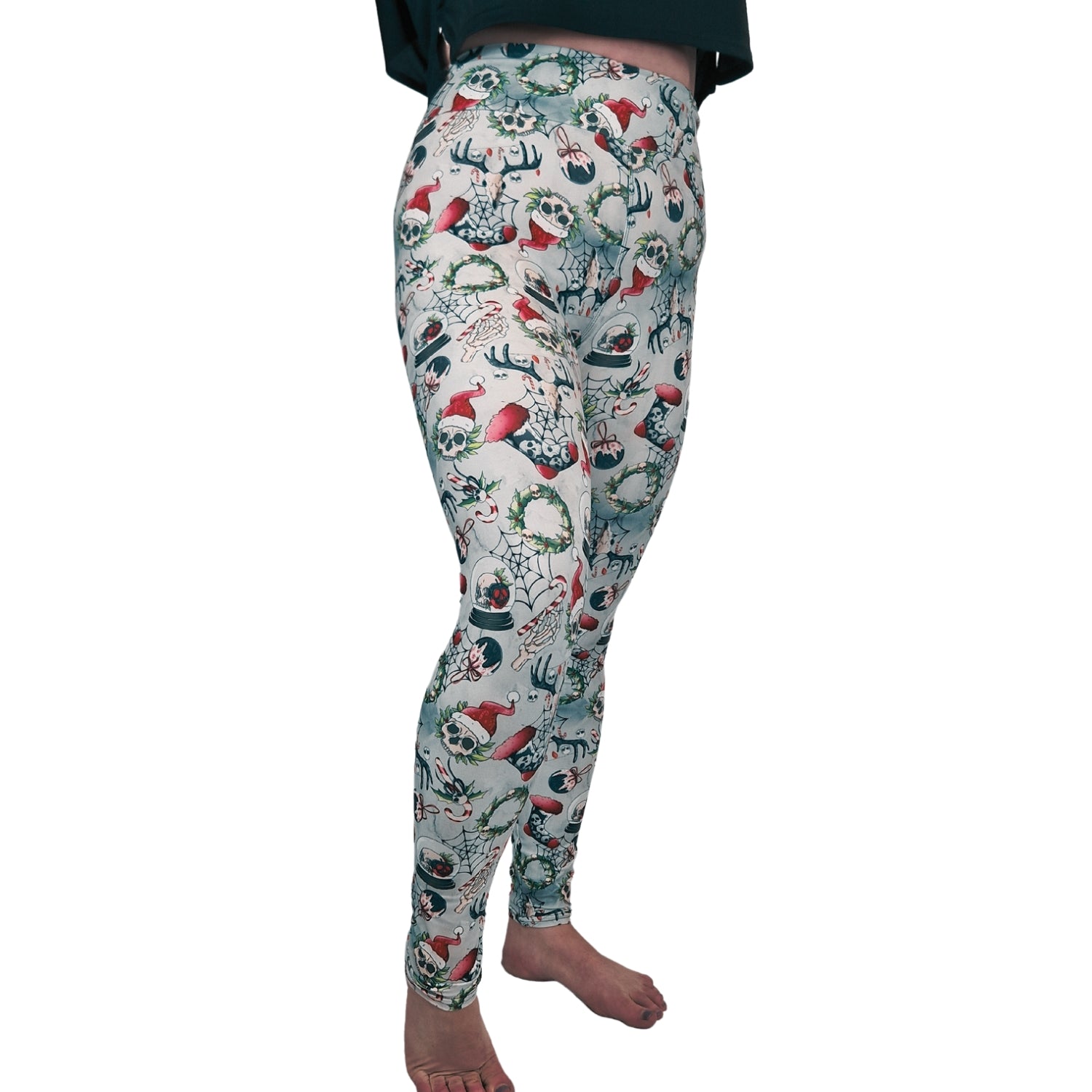 Funky Fit 24/7 Full Length Leggings – Ancient Christmas Pattern