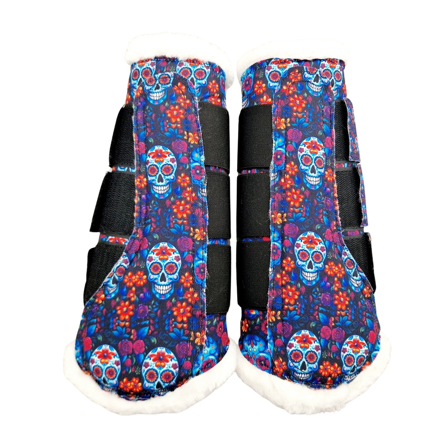 Matching set- Saddle Pad, Fly Veil & Brushing Boots - Long Time Dead