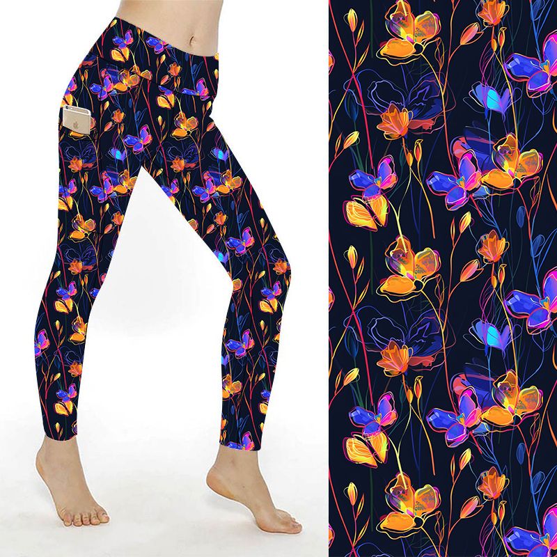 SCULPT Yoga Full Length Leggings - Sunset Meadow