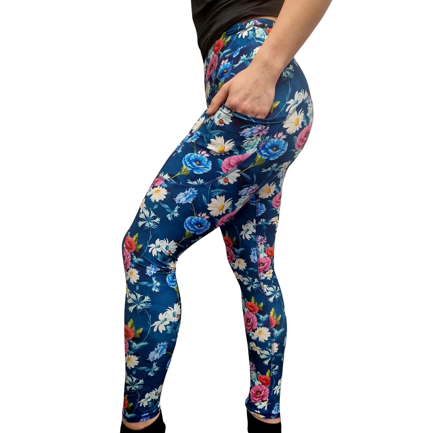 Funky Fit SCULPT Yoga Full Length Leggings - Spring Meadow