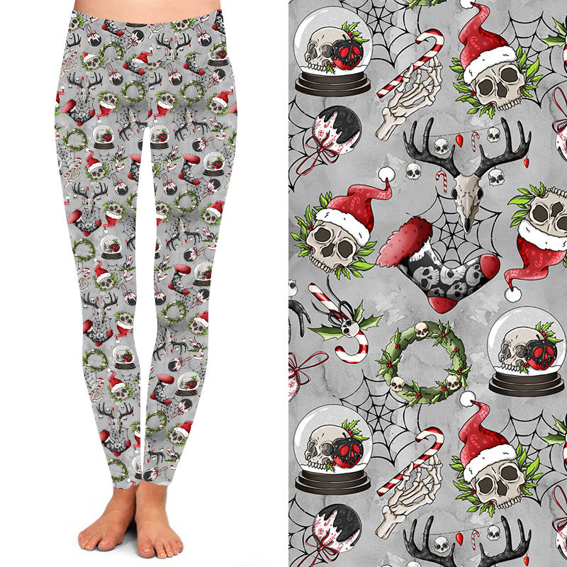 Funky Fit 24/7 Full Length Leggings – Ancient Christmas Pattern
