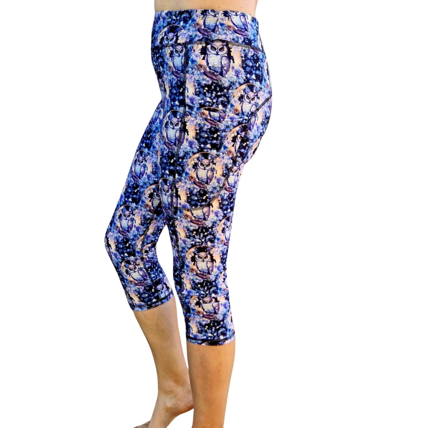 Funky Fit SCULPT Yoga Capri Leggings - Night Watch