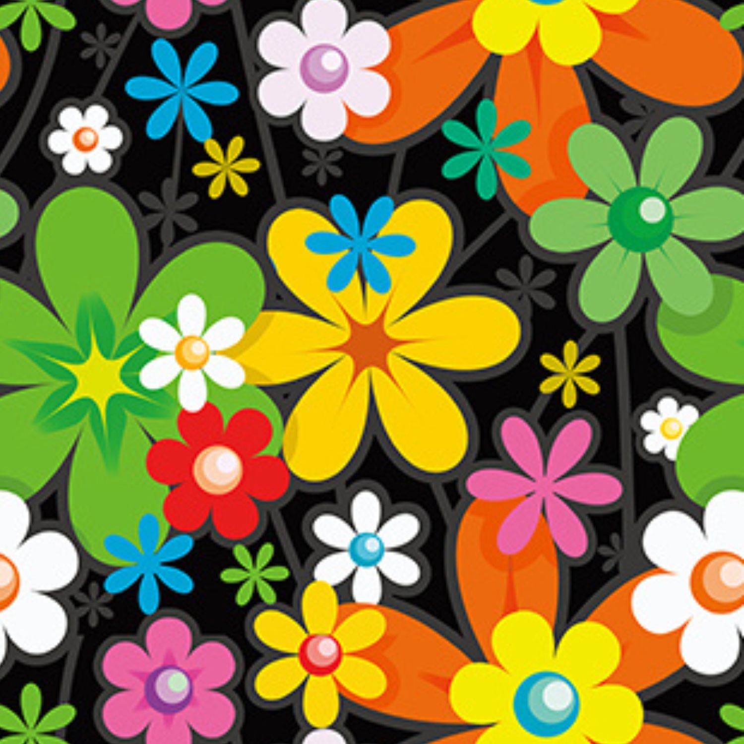 Funky Fit SCULPT Yoga Full Length Leggings - Flower Power