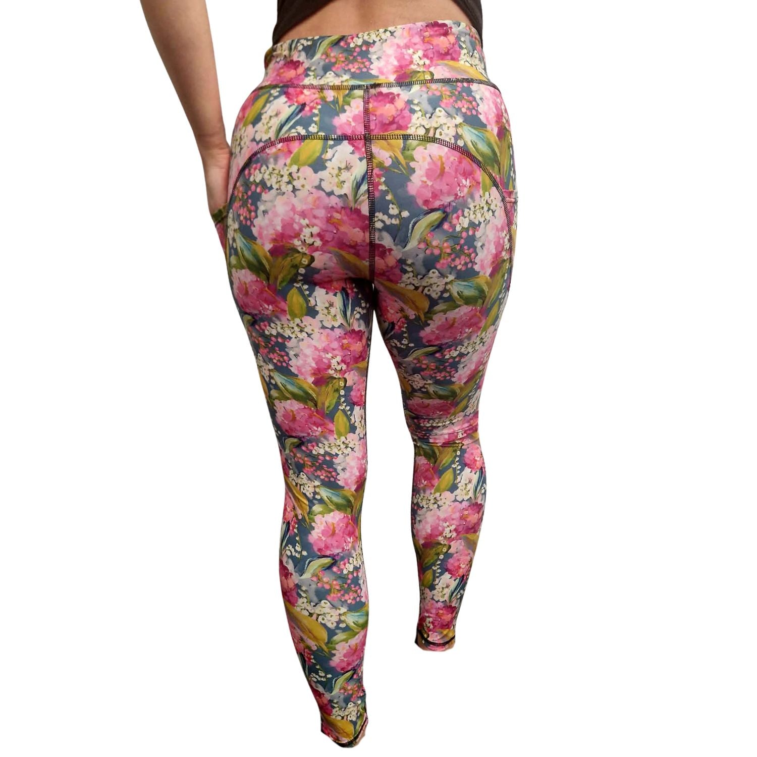 Funky Fit SCULPT Yoga Full Length Leggings - Hydrangea Bloom