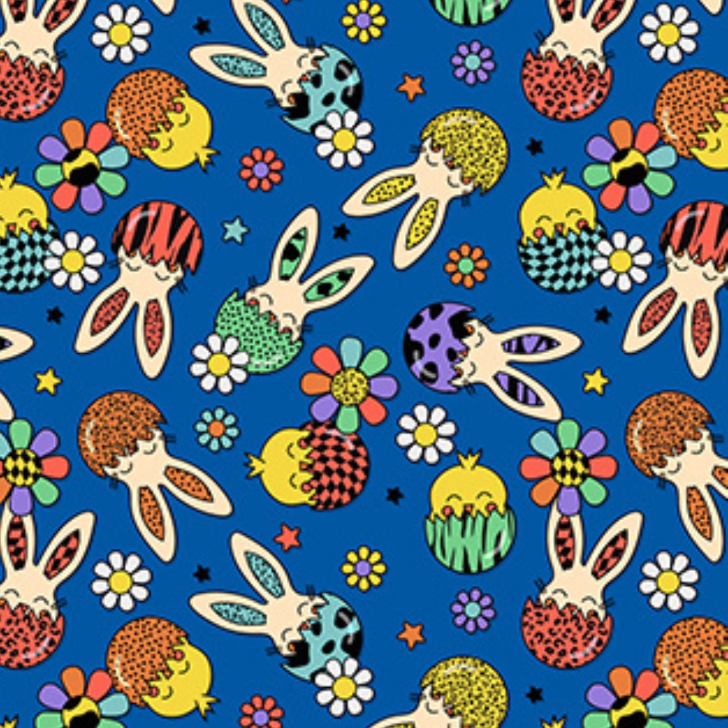 Funky Fit SCULPT Yoga Full Length Leggings - Retro Easter Egg