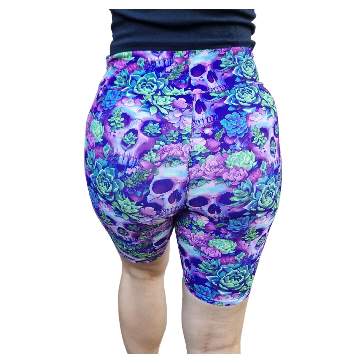 Funky Fit 24/7 Biker Shorts - Deadly Succulents