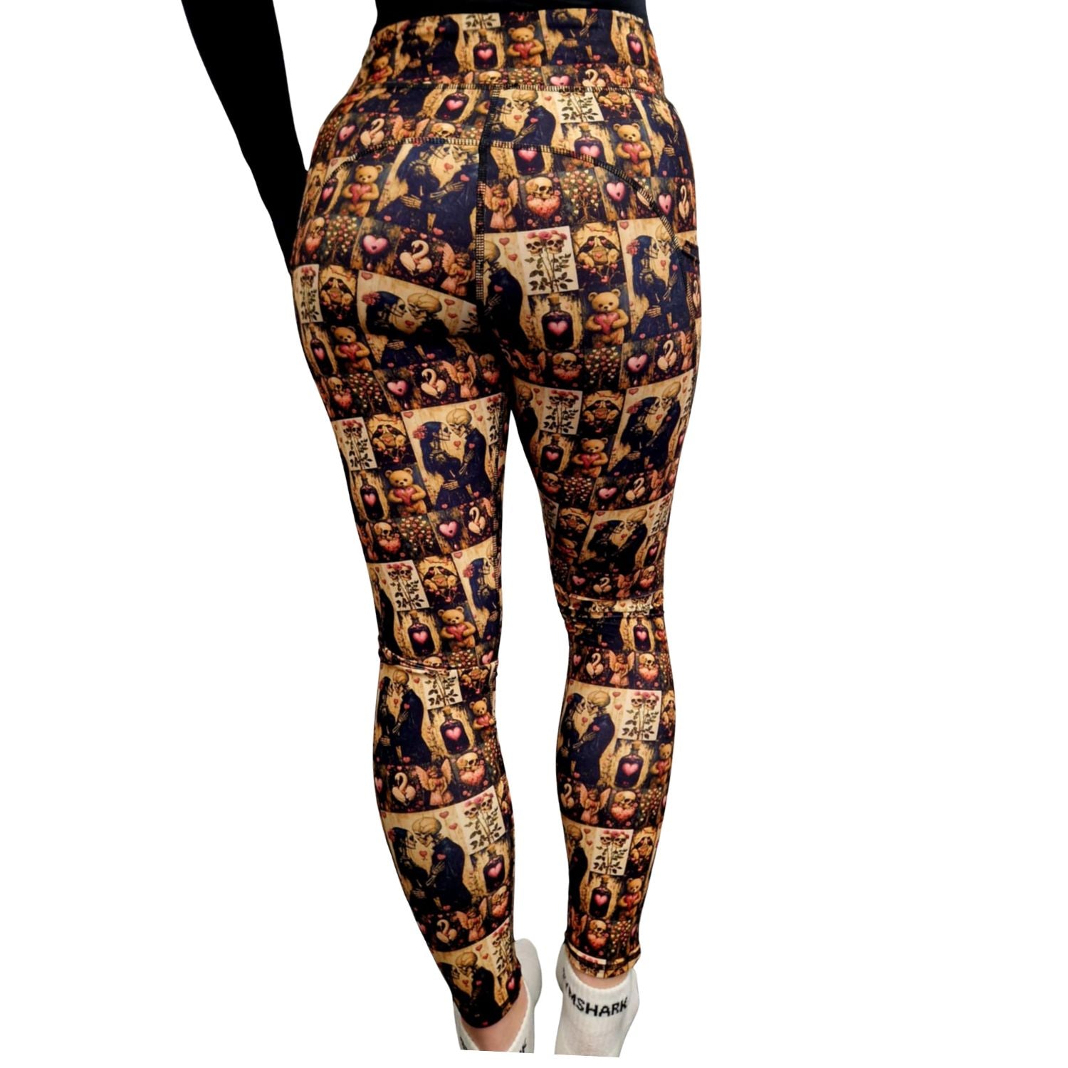 Funky Fit SCULPT Yoga Full Length Leggings - Gothic Valentines