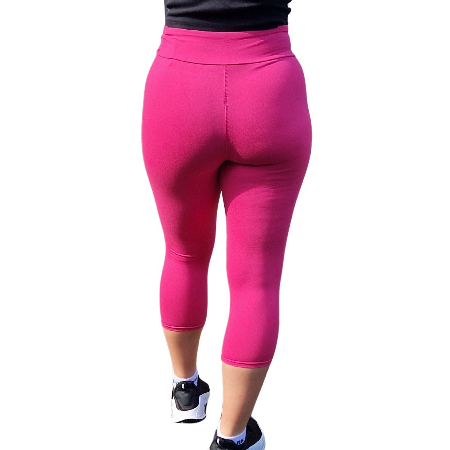 Funky Fit 24/7 Capri Leggings - Raspberry Pink