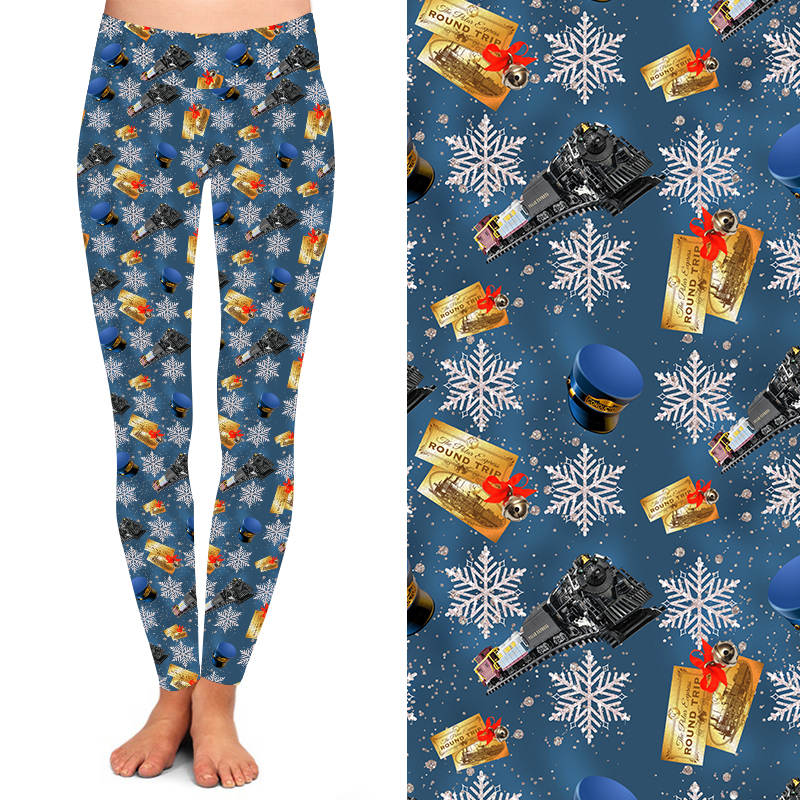 Funky Fit 24/7 Full Length Leggings – All Aboard! Pattern