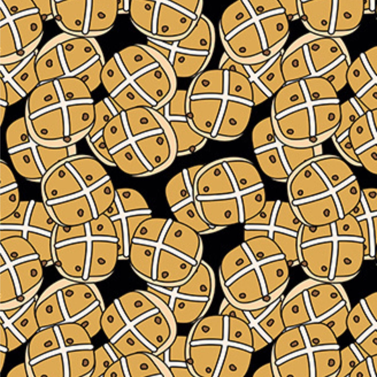 Funky Fit SCULPT Yoga Full Length Leggings - Easter Hot Cross Buns