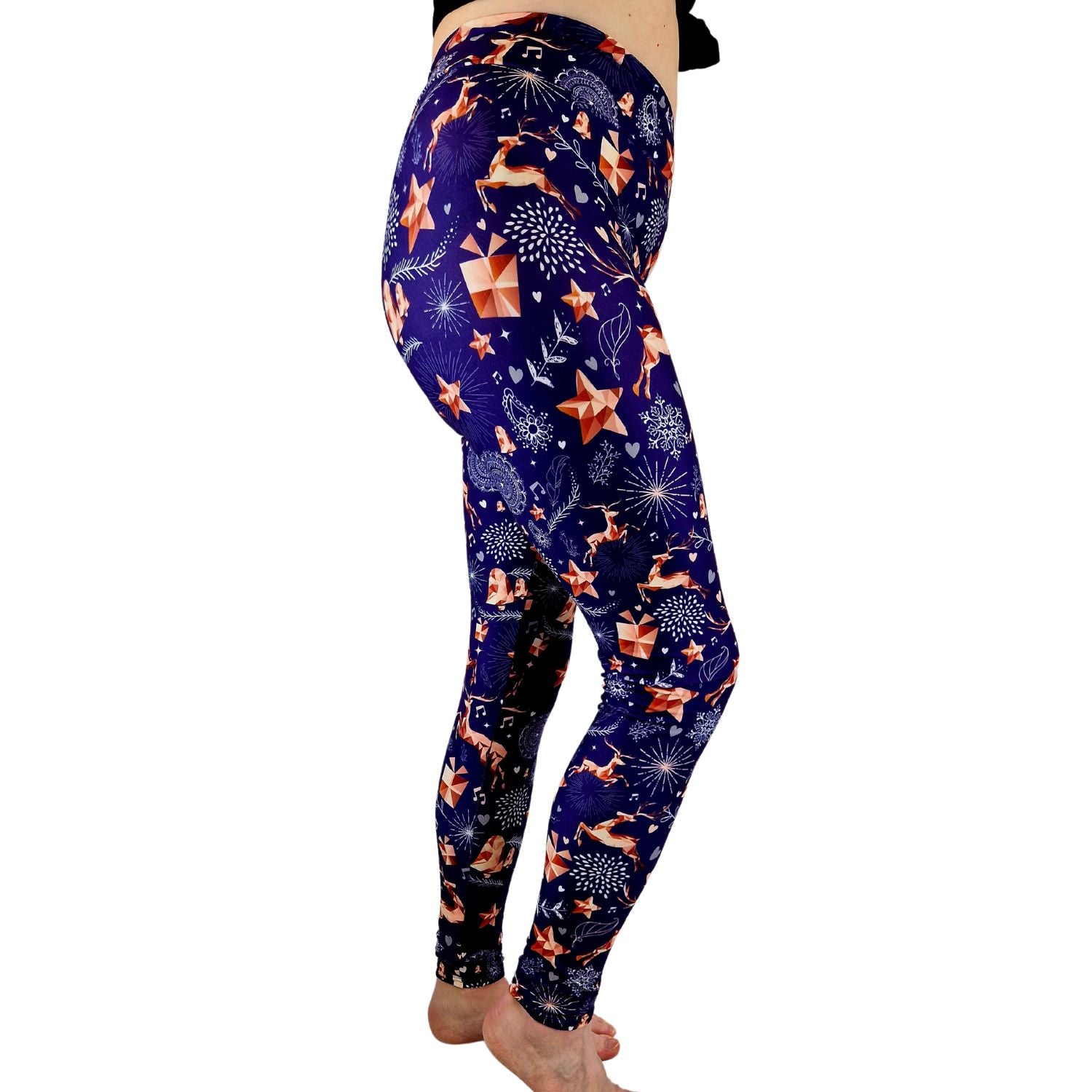 Funky Fit 24/7 Full Length Leggings – Christmas Magic Pattern
