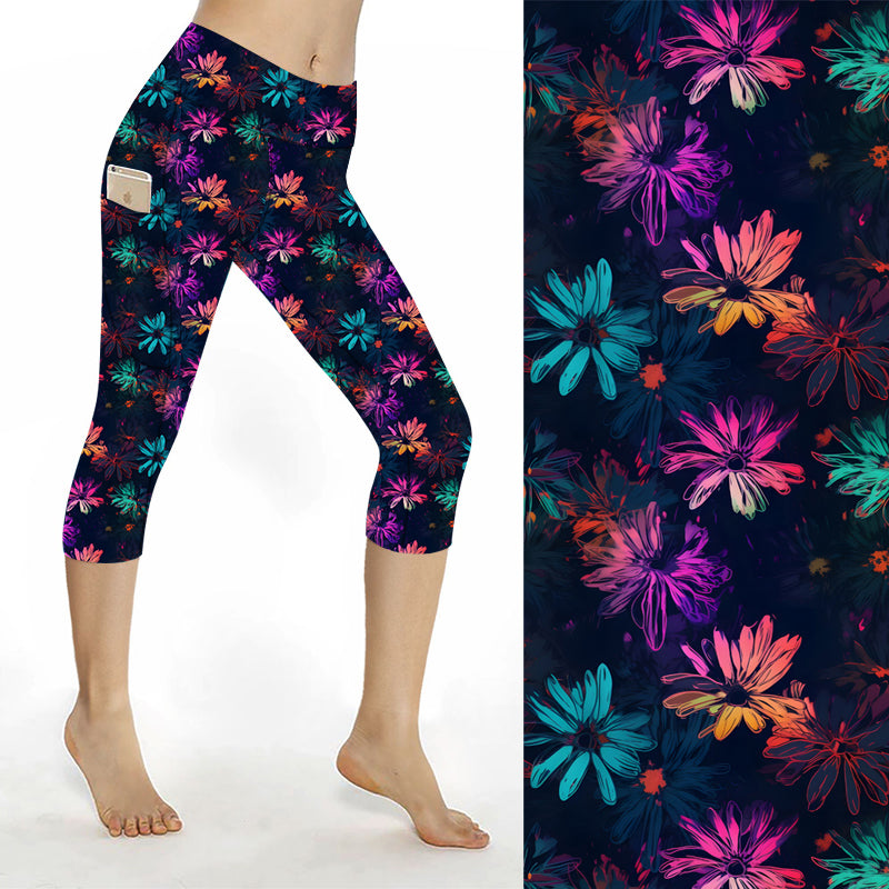 SCULPT Yoga Capri Leggings - Scintillate Daisy's