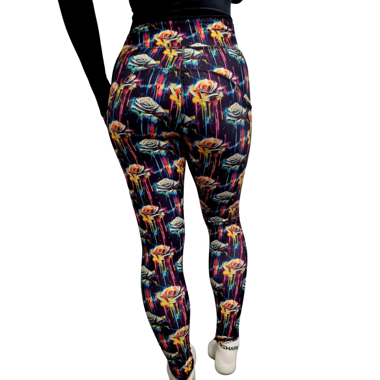 Funky Fit SCULPT Yoga Full Length Leggings - Kiss From A Rose