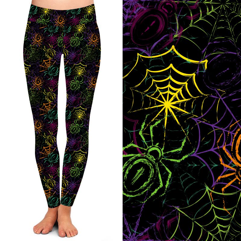 Funky Fit 24/7 Full Length Leggings – Spinning Web Pattern