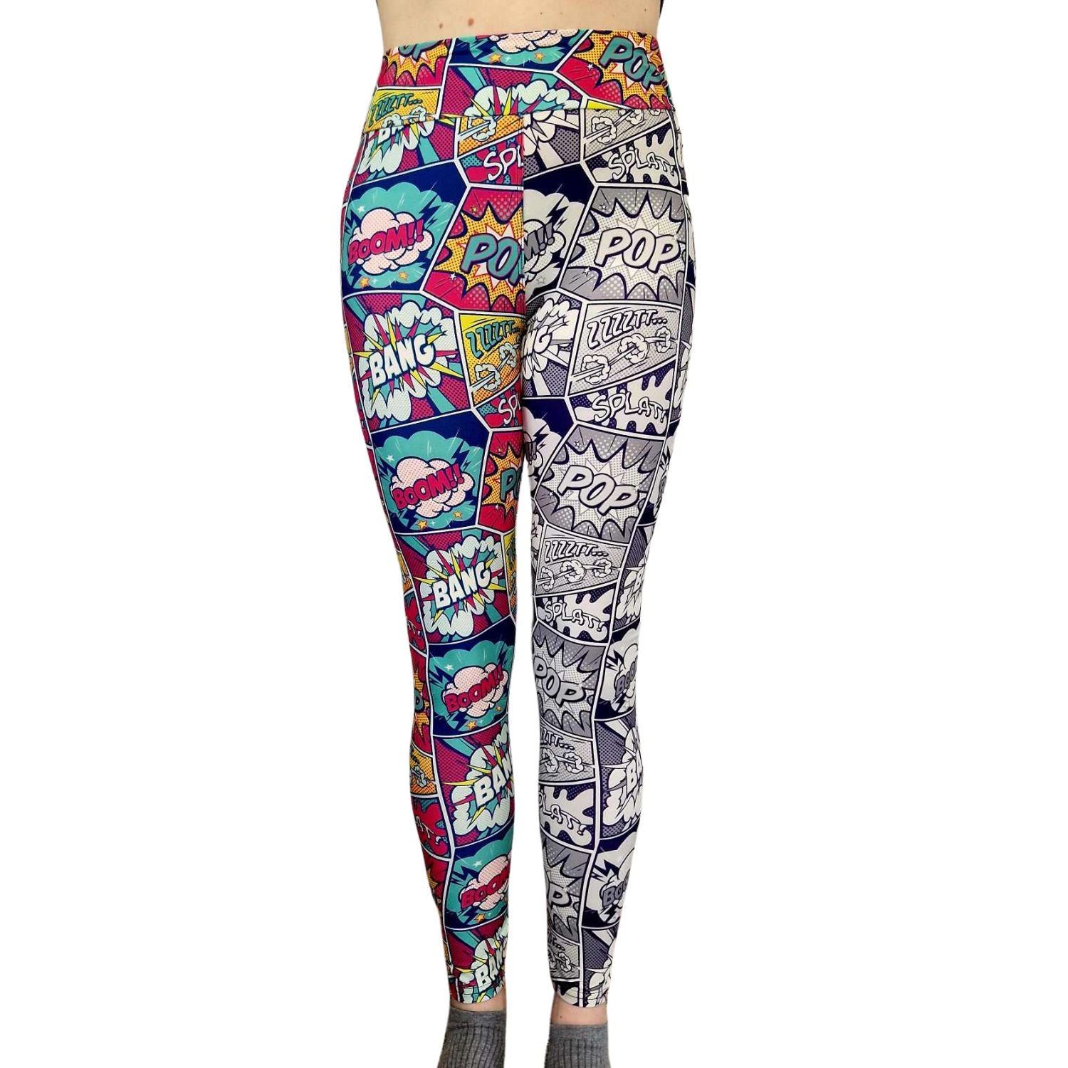 Funky Fit 24/7 Full Length Leggings – Comic Book of Two Halves