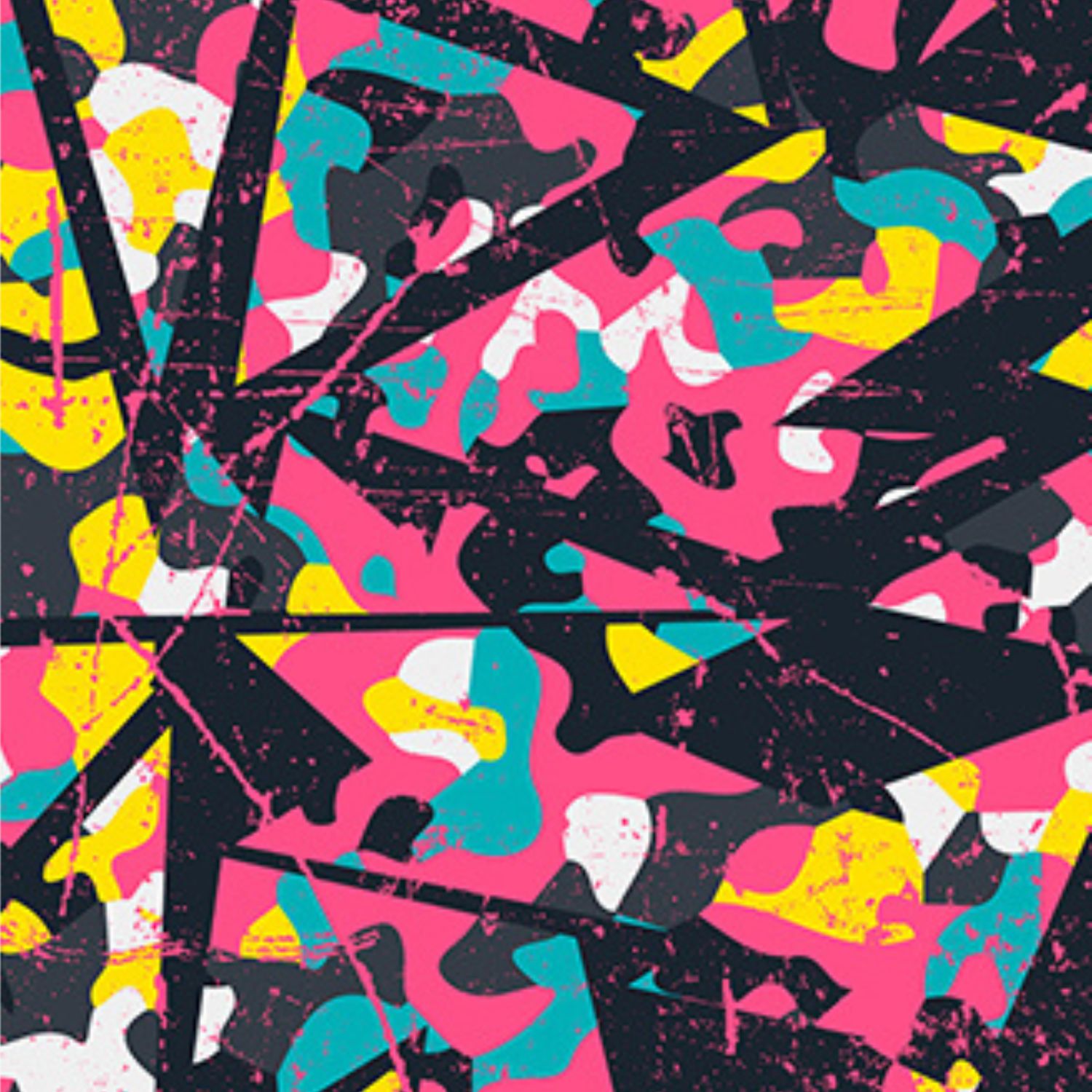 Funky Fit SCULPT Yoga Full Length Leggings - Geometric Splash