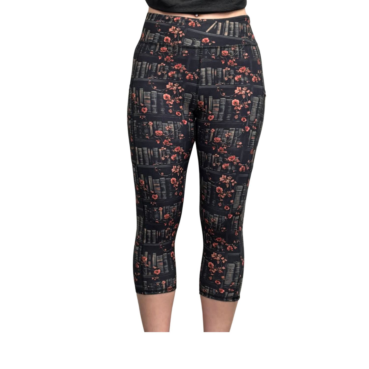 Funky Fit SCULPT Yoga Capri Leggings - Book Lovers Paradise