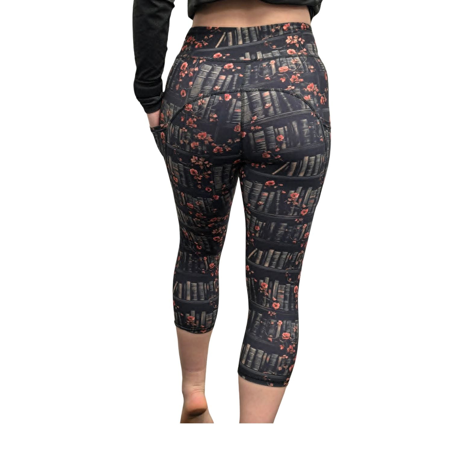 Funky Fit SCULPT Yoga Capri Leggings - Book Lovers Paradise