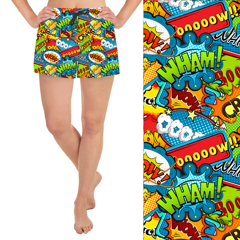 Funky Fit Loose Fit Shorts - Comic Pop