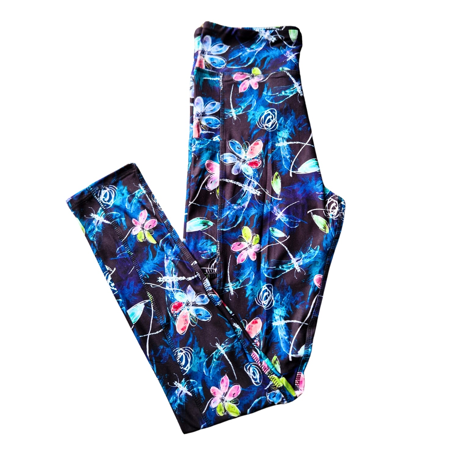 Funky Fit SCULPT Yoga Full Length Leggings - Luminous Daisy