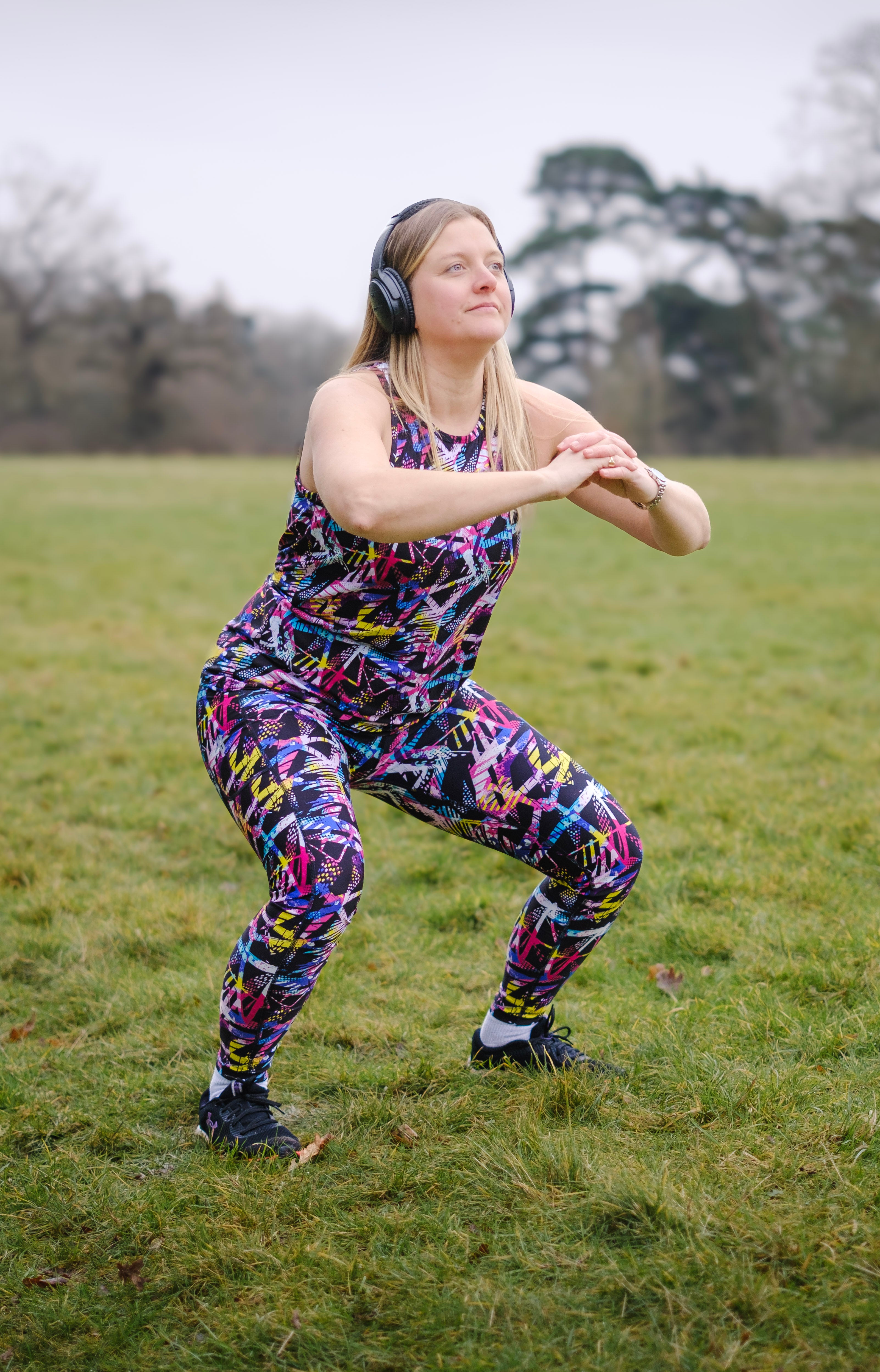 Funky Fit H.I. Full Length Gym Leggings - Life in Abstract