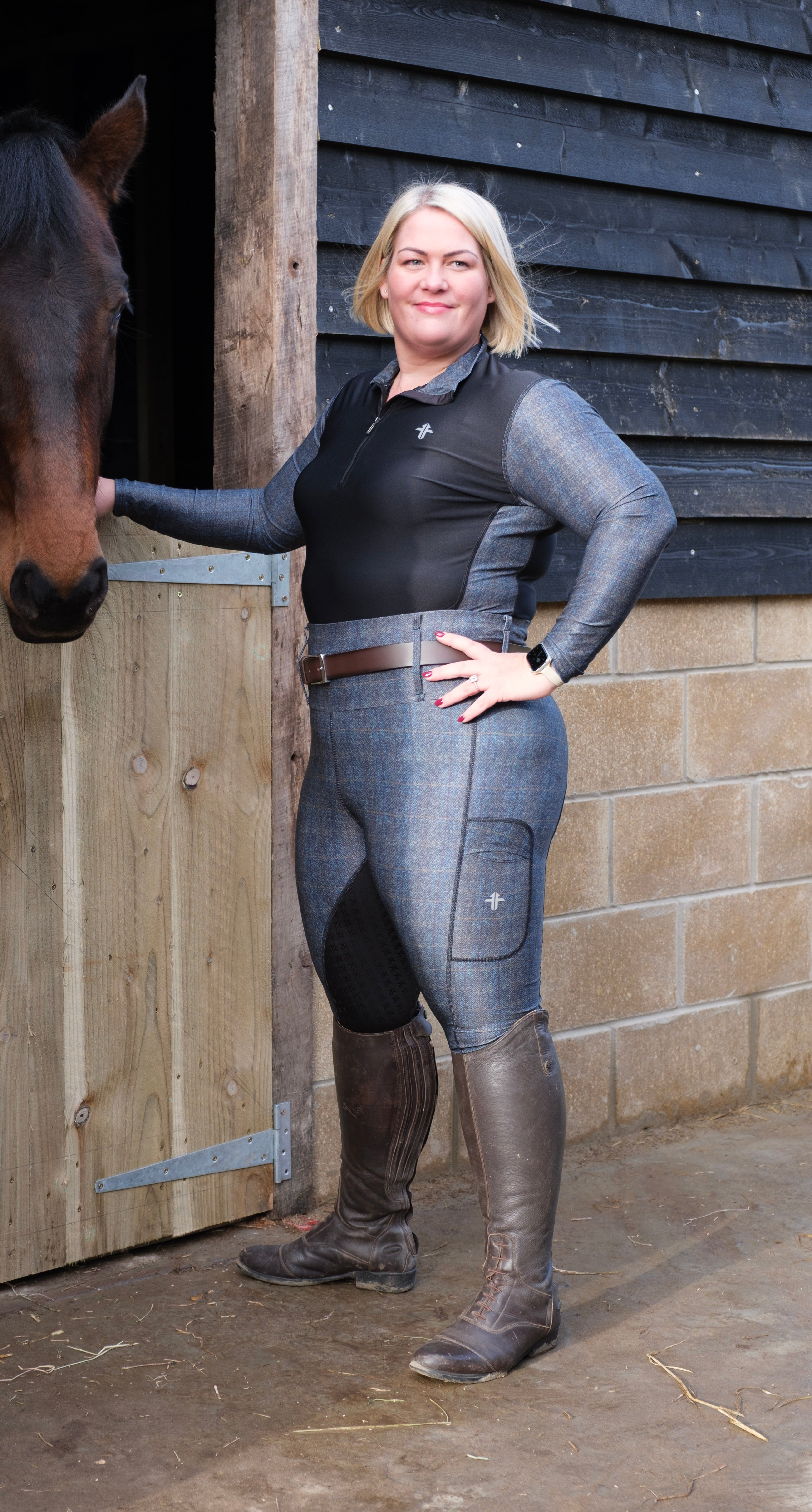 Funky Fit Hereford Plaid Jodhpurs