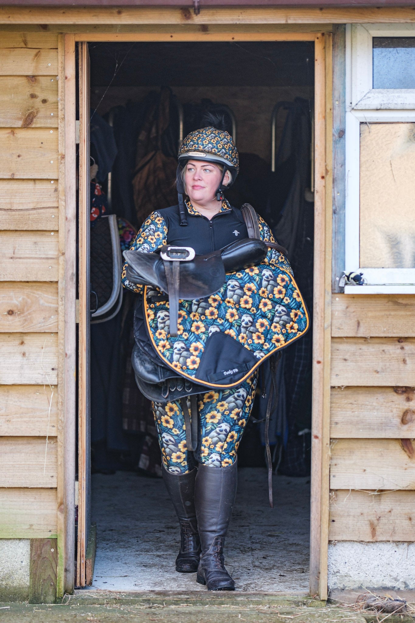 Funky Fit Sunshine Sloths Jodhpurs- Equestrian