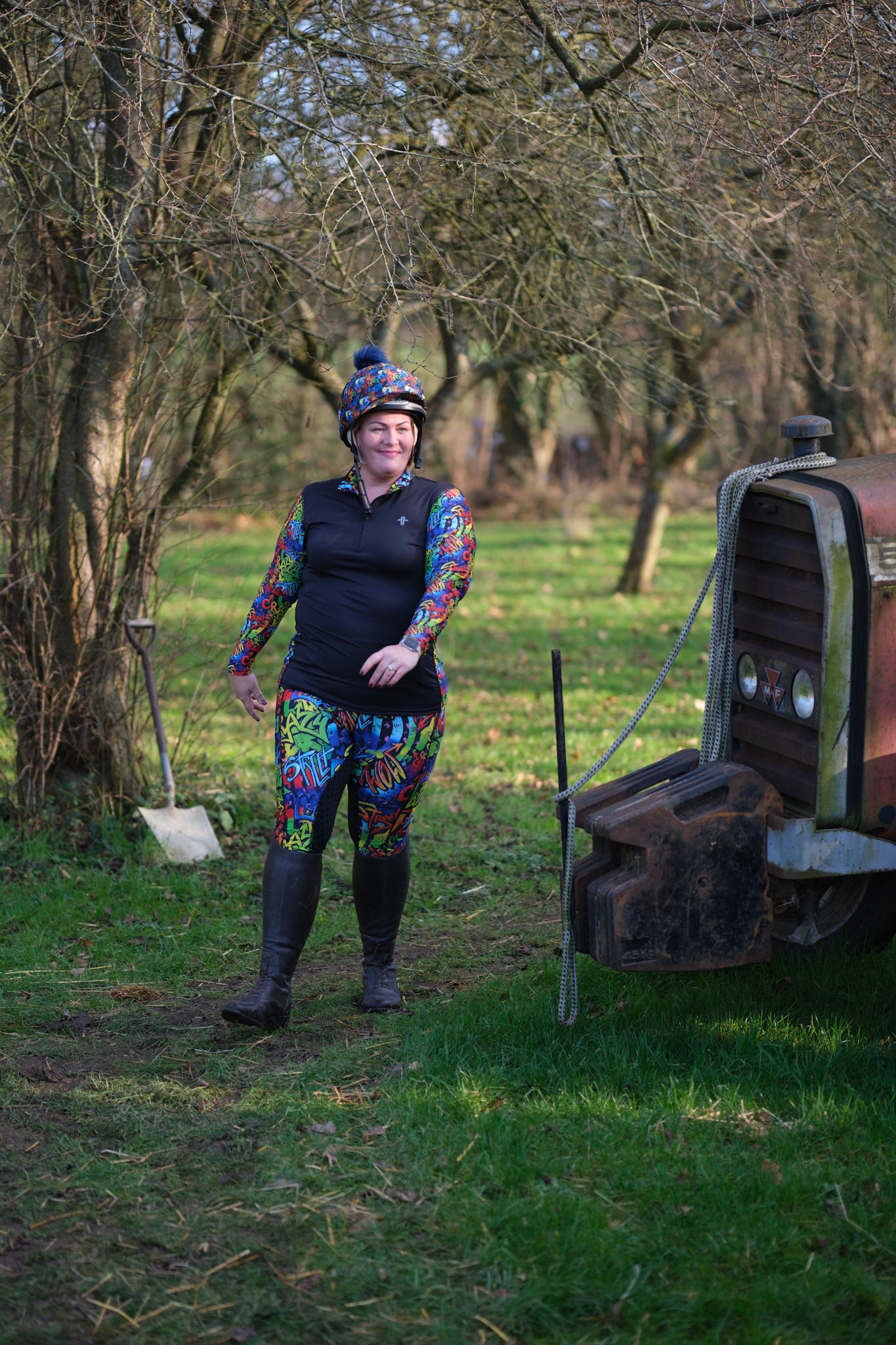 Funky Fit Graffiti Jodhpurs- Equestrian