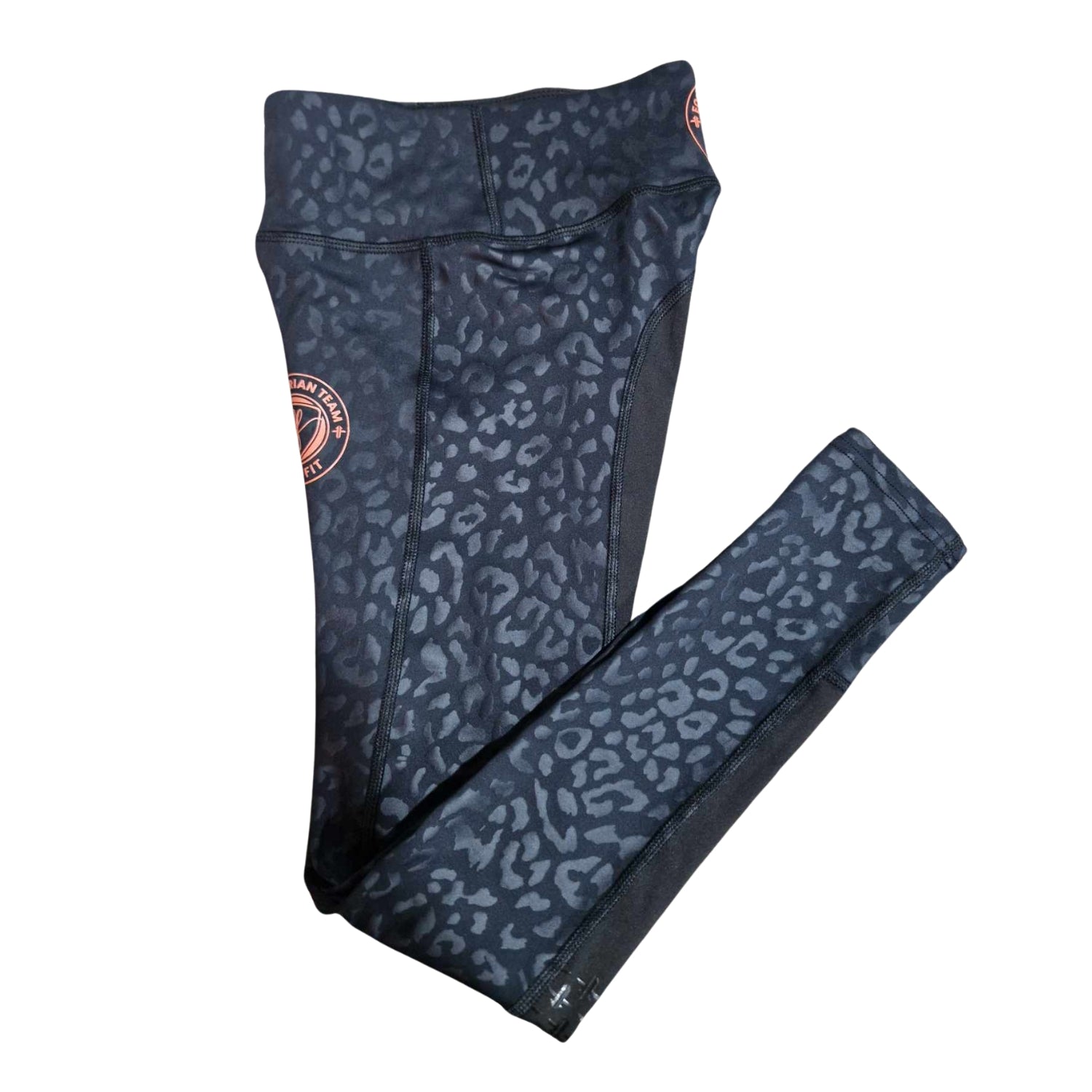 Kids Team Performance Pull On Breech - Black Leopard & Rose
