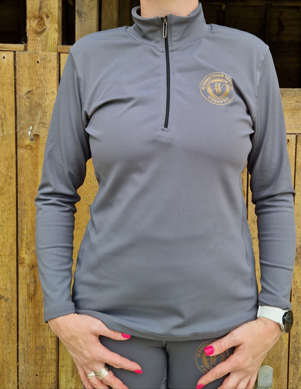 Team Long Sleeved Base Layer - Shadow (Adult & Kids)