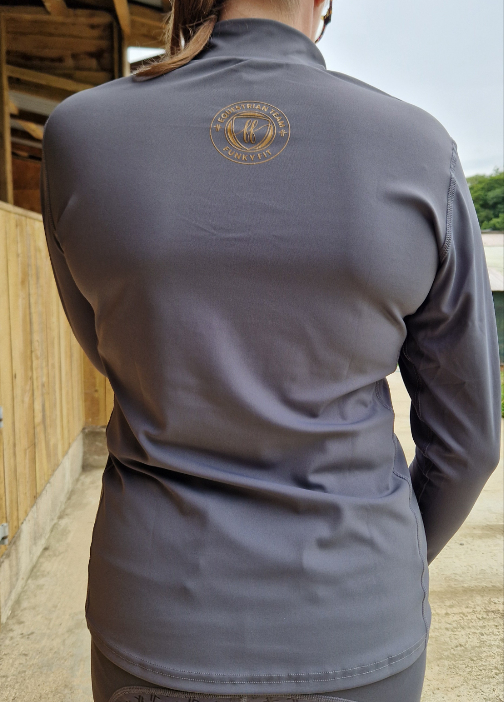 Team Long Sleeved Base Layer - Shadow (Adult & Kids)