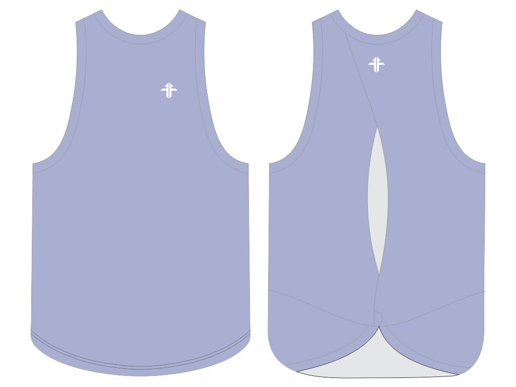 Ice Blue Twist Vest - PRE ORDER