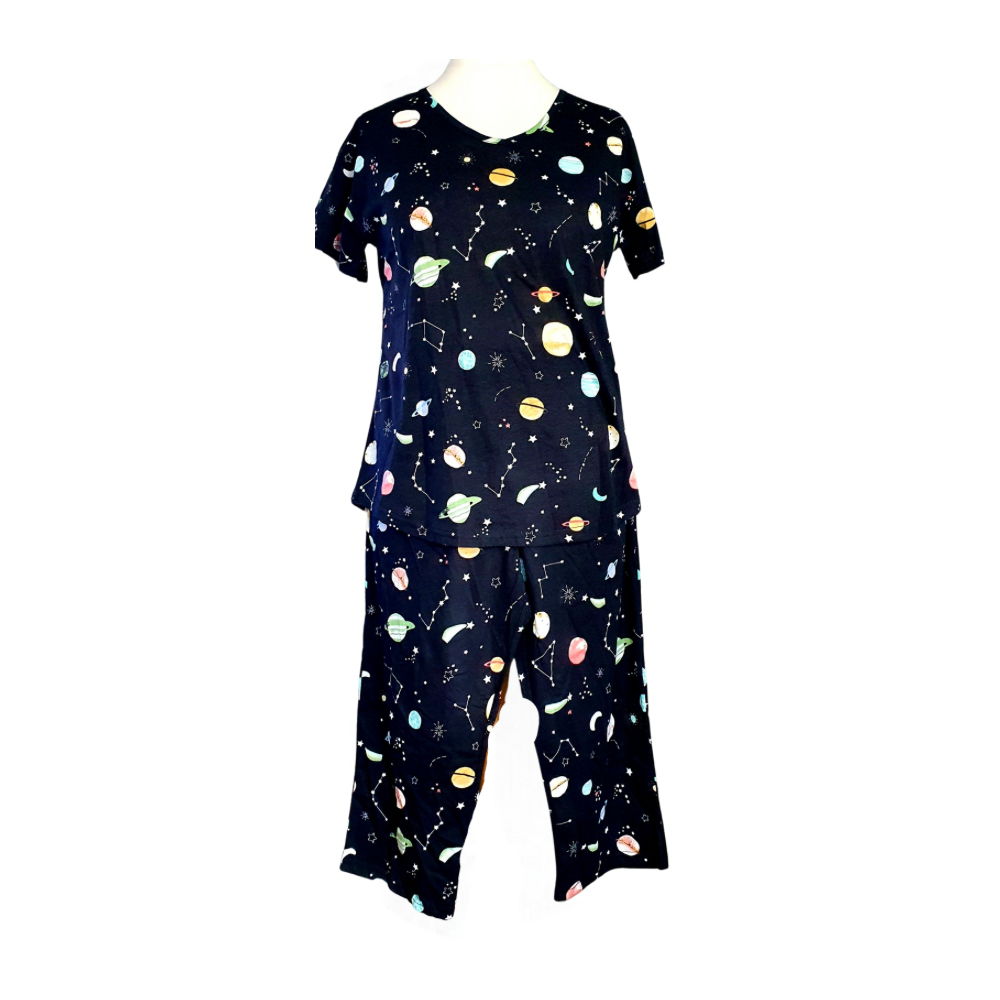 Funky Pj s 3 4 Length Sleepy Space