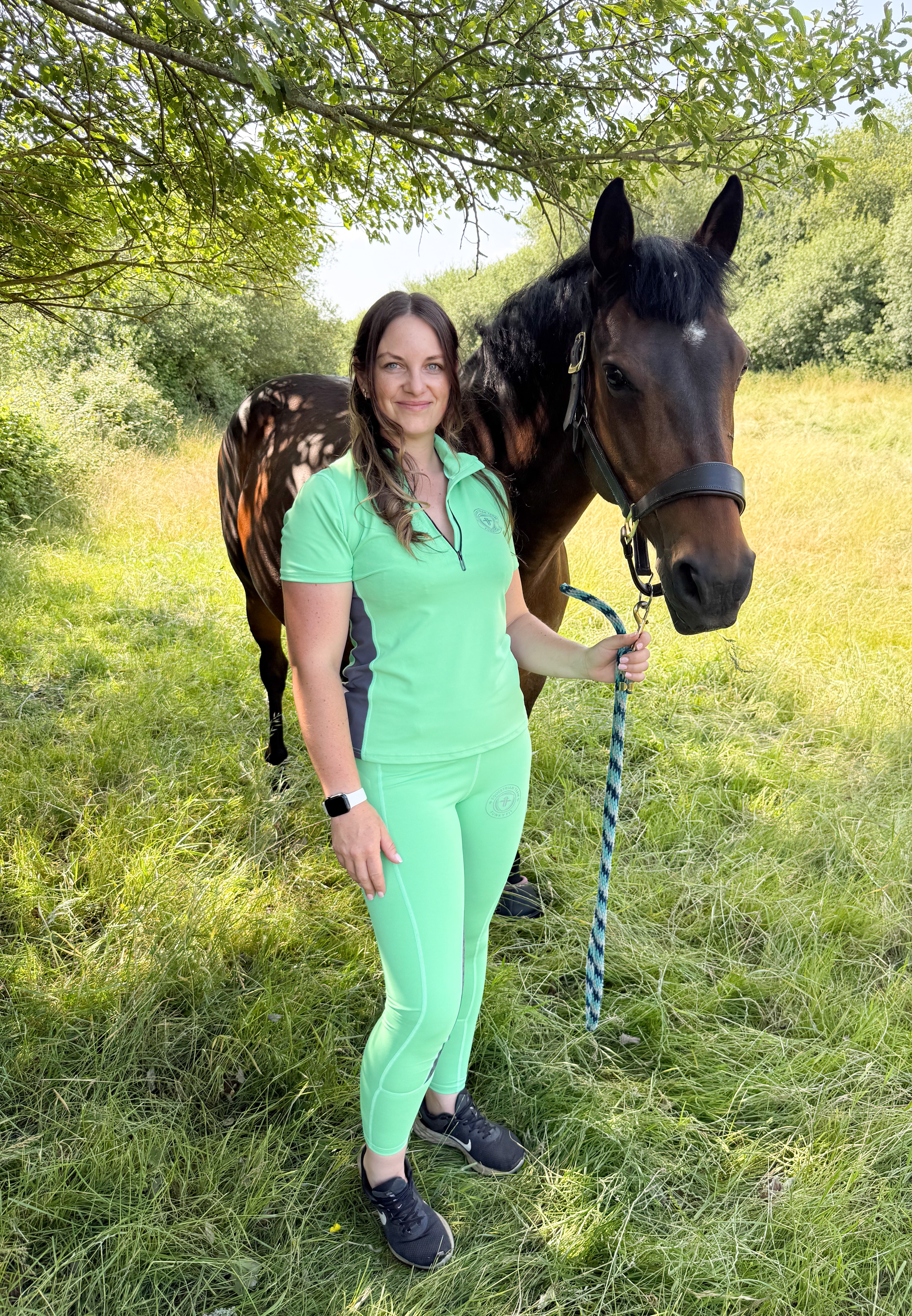 Team Performance Pull On Breech - Melon Sorbet & Grey