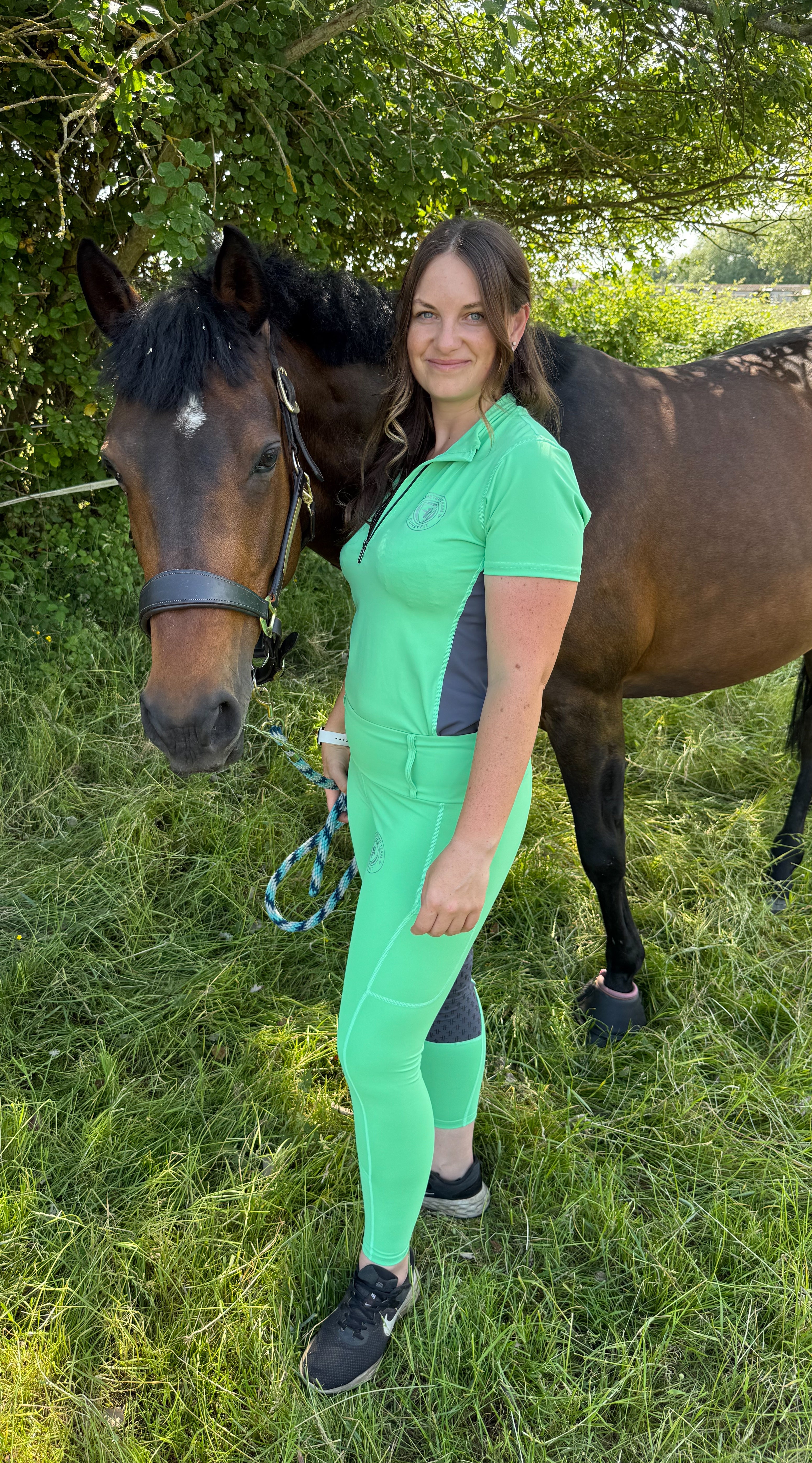 Team Performance Pull On Breech - Melon Sorbet & Grey