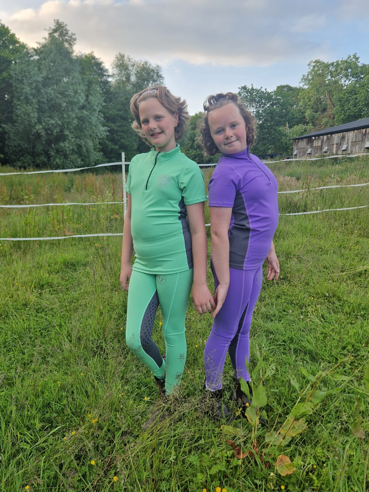 Kids Team Performance Pull On Breech - Grape Soda & Grey