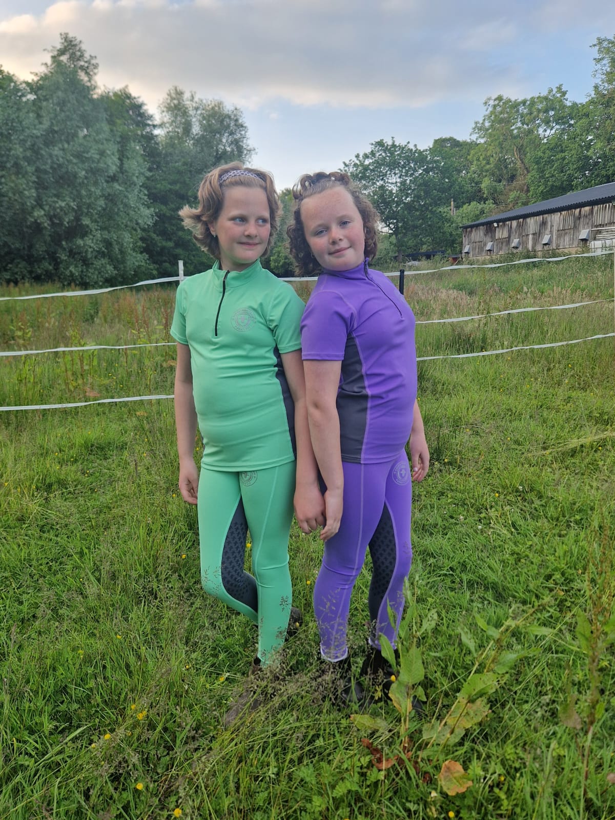 Kids Team Performance Pull On Breech - Melon Sorbet & Grey