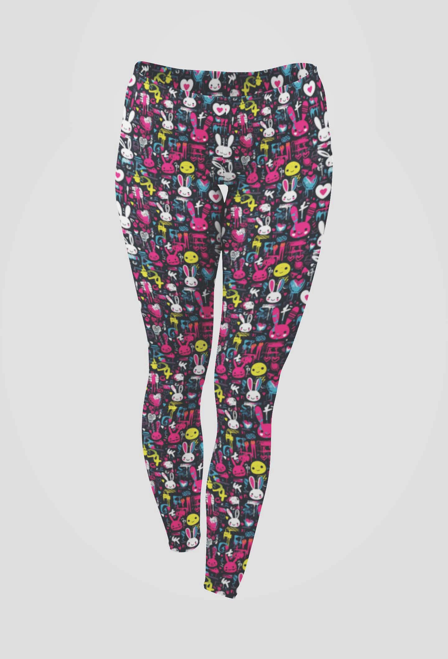 Funky Fit 24/7 Full Length Leggings – Grunge Bunnies