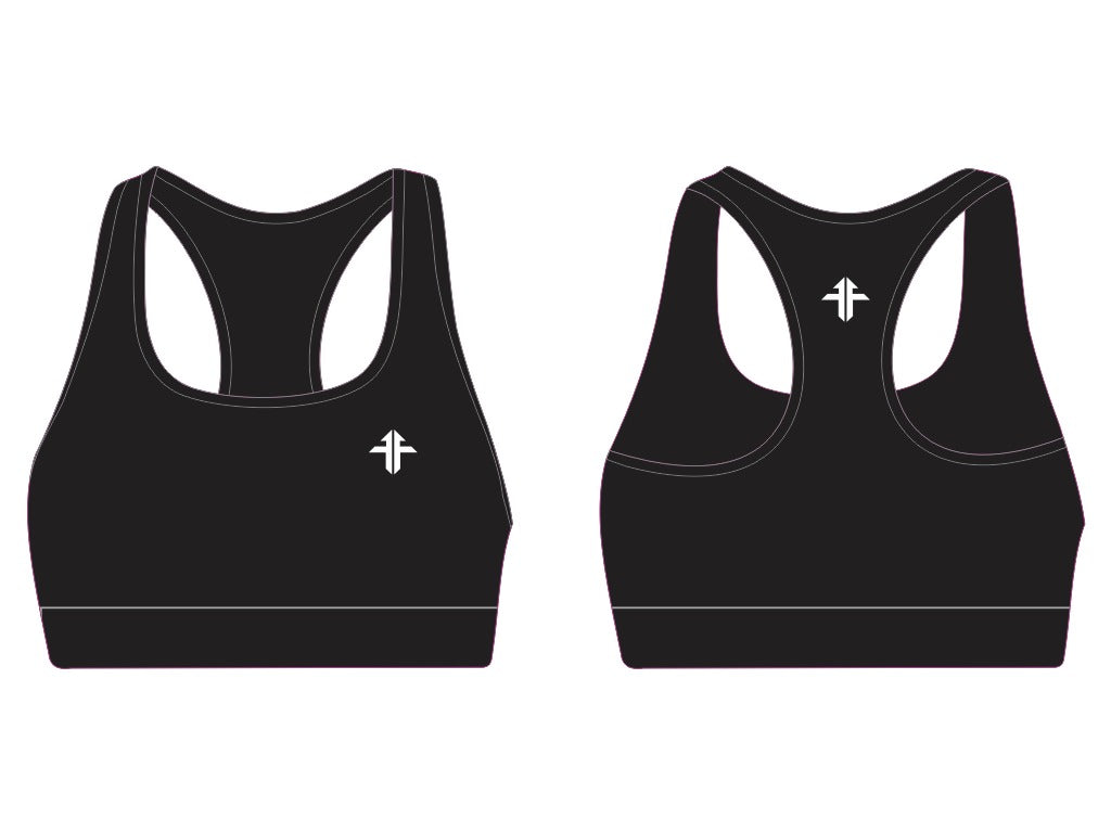 Funky Fit H.I. Racer Sports Bra - Black