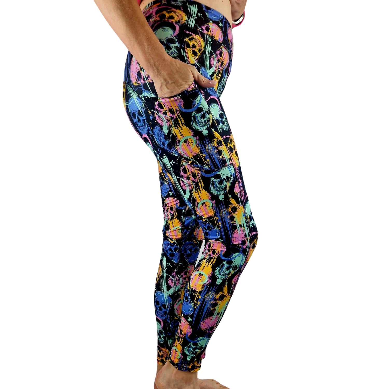 SCULPT Yoga Full Length Leggings - Dead Grunge