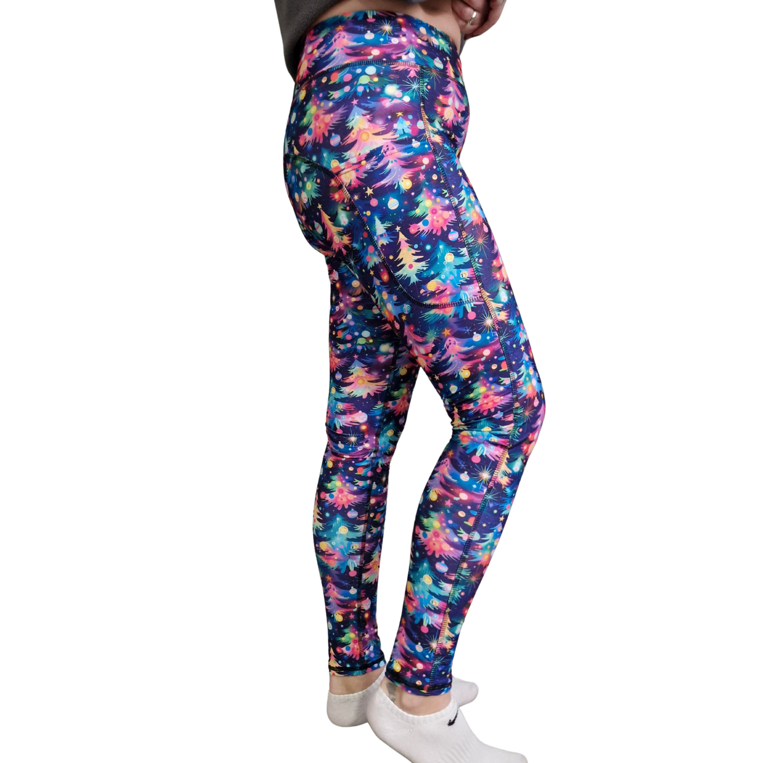 SCULPT Yoga Full Length Leggings - Twilight Tinsel Trees